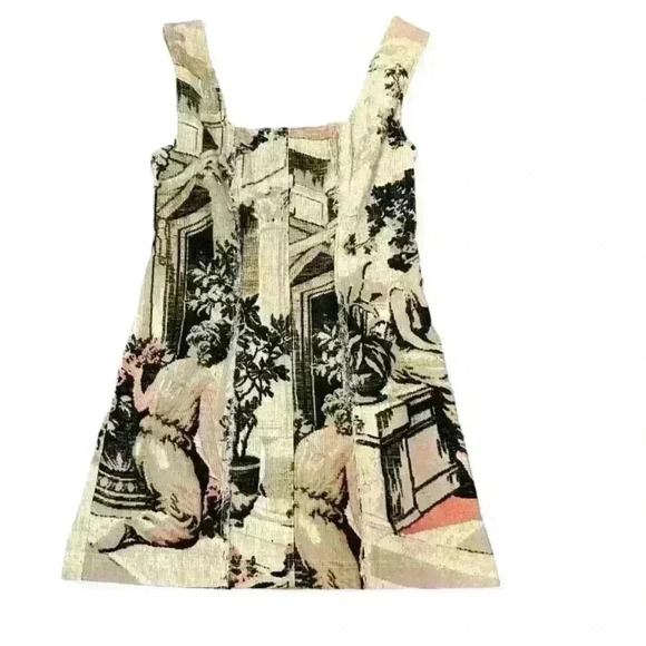Urban Outfitters Corduroy Toile Mini Dress – Square Neck, Size M - Picture 6 of 10